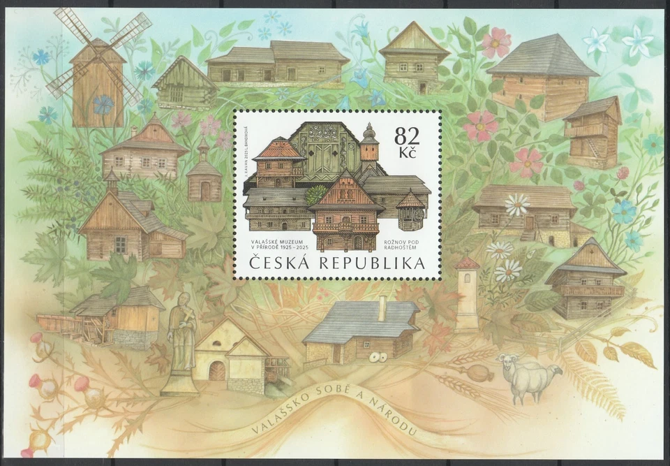 Czech Republic 2025 Architecture MNH Block - Image 1 of 1