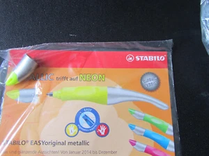 Stabilo EASY Start Tintenroller Ersatzkappe Metallic/Neongelb - Bild 1 von 3