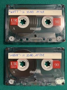 2 Excellent MAXELL UR 90 Cassettes Type I (had recordings of TEN YEARS AFTER) - Bild 1 von 6