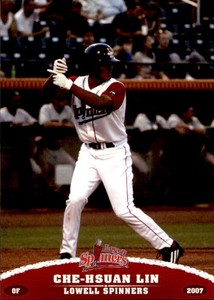 2007 Lowell Spinners Update Grandstand #5 Che-Hsuan Lin Hualien Taiwan Card