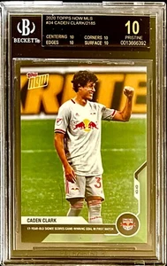 🔥BGS 10 PRISTINE BLACK LABEL🔥CADEN CLARK 2020 TOPPS NOW MLS #34 - Picture 1 of 1