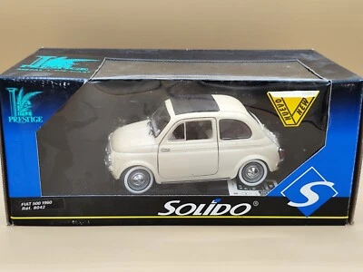 1/18 Fiat 500 Découvrable Blanc Crème 1960 Solido ref: 8042 - Photo 1/4