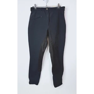 Tuff Rider Breeches Women's 30 Riding Pants Ribbed Equestrian Black - Picture 1 of 10