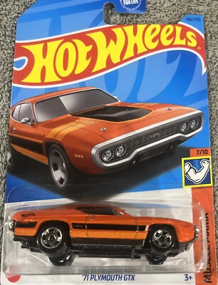 Hot Wheels 71 Plymouth GTX, Orange - Image 1 of 3