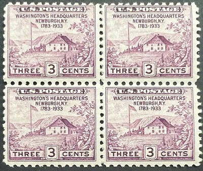 Scott#: 727 - Washington's Headquarters at Newburgh Block of Four MNHOG - Lot B2 - Image 1 of 2