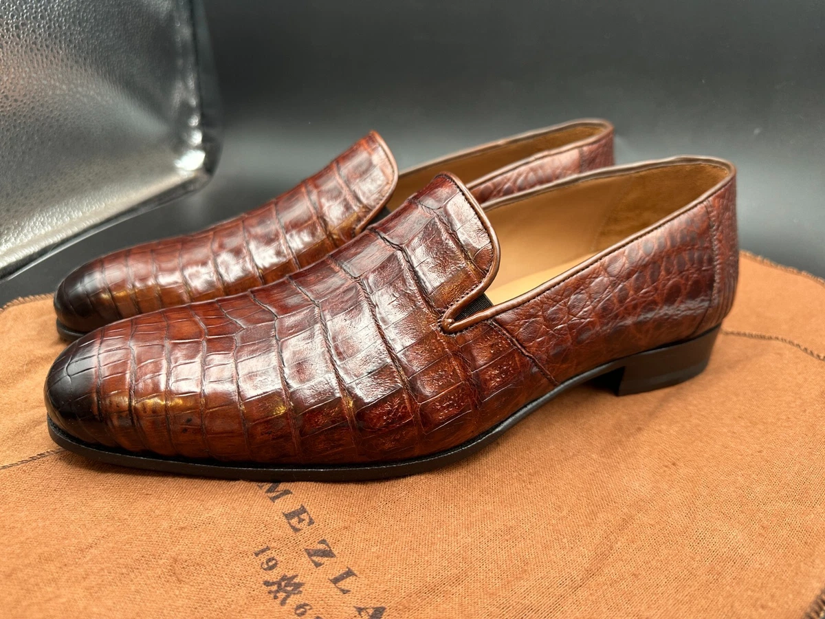MEZLAN 美品 クロコダイル調レザードレスシューズ　サイズ: US10 MEZLAN 美品 クロコダイル調レザードレスシューズ サイズ: US10 MEZLAN