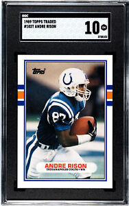 1989 Topps Traded Andre Rison RC #102T Rookie Card SGC 10 GEM MINT Super Beauty!