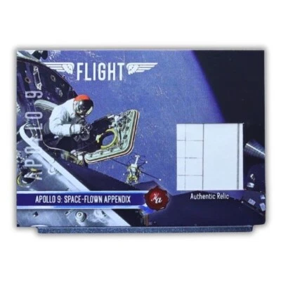 Apollo 9: Space-Flown Appendix Relic Card, 2023 Historic Autographs: Flight /250 - Image 1 of 3