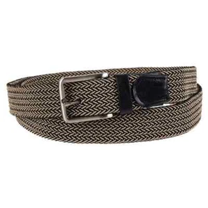 Tommy Bahama Mens Black Khaki Stretch Belt Size 2XL - Picture 1 of 4