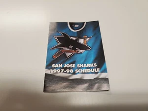 RS20 San Jose Sharks 1997/98 NHL Hockey Pocket Schedule - Bud Ice - Picture 1 of 2