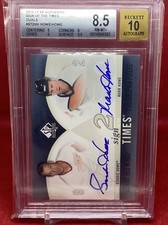 Gordie Howe / Mark Howe 2010-11 SP Authentic Sign of The Times Dual BGS 8.5