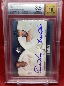 Gordie Howe / Mark Howe 2010-11 SP Authentic Sign of The Times Dual BGS 8.5