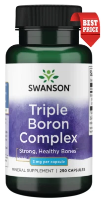 Complejo Triple Boron Forma Combinada 250 Cápsulas 3 mg Hueso Cerebro Testosterona Salud Foto 1 de 4