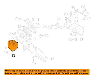 SUBARU OEM 06-14 B9 Tribeca EngineTransaxle Air Intake-Resonator 46043XA00A - Image 1 of 2
