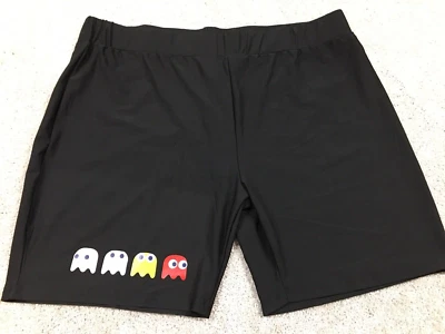 Pantalones Cortos Pac Man Logo Para Hombre 4XL Cintura Spandex Negro Logo Elastizados Foto 1 de 4