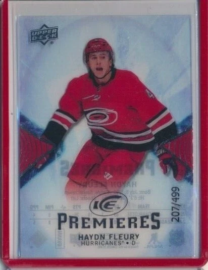 2017-18 Ice Premieres Rookie 174 Haydn Fleury /499 Carolina Hurricanes - Image 1 of 1
