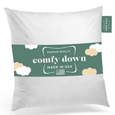 ComfyDown - Euro Square Pillow Insert FEATHER / DOWN  Sham Stuffer - ALL SIZES!! - Image 1 of 4