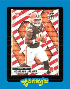 Quinshon Judkins 2025 Panini Mosaic Red White Stripe Prizm RC #365 Rookie Browns - Picture 1 of 2