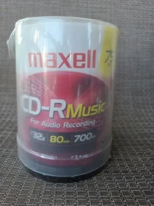 Maxell CD-R Music-l Gold Blank 75 Discs 80 min 700MB 32x Brand New Sealed Japan  - Picture 1 of 2