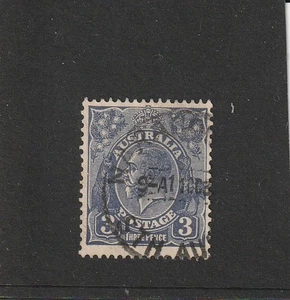 Australia 1931-1936: 3d. Blue, King George V Head, C of A Watermark, Fine Used. - Picture 1 of 2