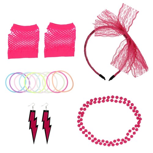 VETEMENTS Collane neon anni 80 80 costumi festa anni 80 vestiti donna accessori neon feste