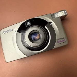 Canon Sure Shot 105 Zoom S 35mm Point & Shoot Film Camera WORKS - Picture 1 of 11