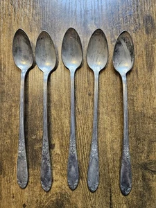 National Silver Co King Edward Eisteelöffel 5er Set Silberteller Besteck - Bild 1 von 7