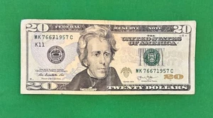 2013 $20 Dollar Bill Birth Note/ Special Date 6/7/1957  Circulated - Picture 1 of 7