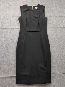 Calvin Klein Dress Womens Sz 4 Black Pencil Cocktail Dress Zip Back - Bild 1 von 9