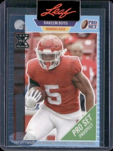 Rakeem Boyd 2021 Leaf 89' Pro Set Metal Clear Blue Pre-Production Proof 1/1 - Bild 1 von 2