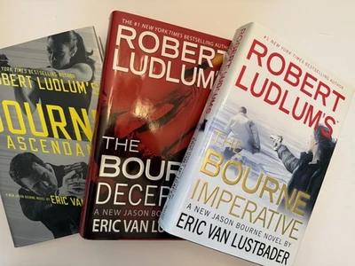 Bourne Novels Set of 3, NEW by Eric Van Lustbader Hardcovers FIRST EDITIONS - Image 1 of 4