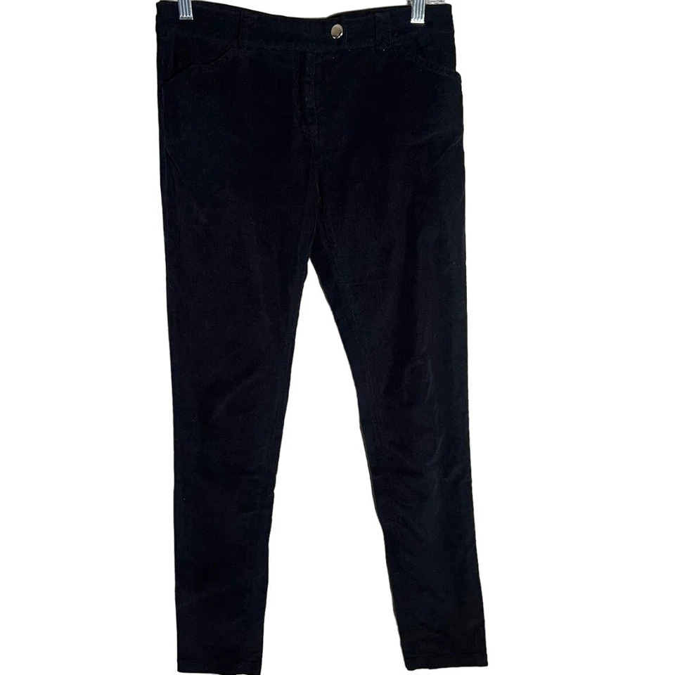 Pantalones Balenciaga Para Mujer Ajustados Negros Pana Pantalones Tobillo Cremallera Talla 38   Foto 1 de 4