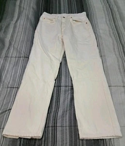Pantalones de mezclilla para hombre Levi's 619 años 90 crema recta naranja lengüeta talla MEDIDAS 29X28 - Imagen 1 de 7