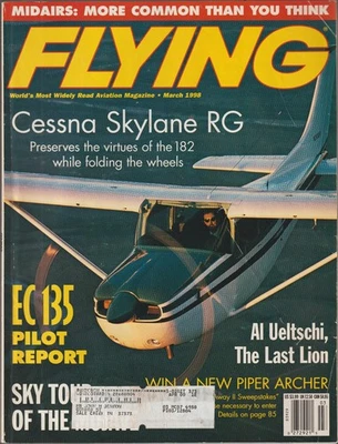 Flying Aviation Magazine Cessna Skyline RG, EC 135 Pilot Report March 1998 - Image 1 of 4