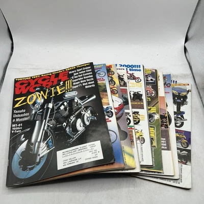 Cycle World Motorcycle Magazine 2000 Lot of 9 Issues Honda Suzukis Yamaha BMW - Image 1 of 4