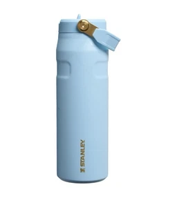 MESSI X STANLEY 1913 ICEFLOW™ FLIP STRAW 2.0 BOTTLE 24 OZ ‘Messi Striker Blue’ - Picture 1 of 5
