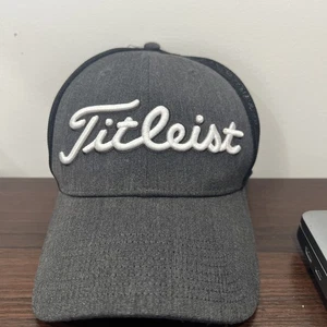 Titleist Hat M/L Black FlexFit Mesh Back Golf Cap Teeth of The Dog - Picture 1 of 4