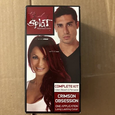 Tinte de cabello semipermanente Splat Rebellious Colors Crimson Obsession (rojo) Foto 1 de 3