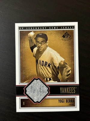 Yogi Berra 2002 SP Legendary Cuts Game Jersey #J-YBe GU Relic New York Yankees - Image 1 of 2