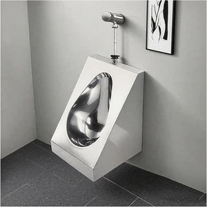 Men's Bathroom Stainless Steel Urinal, Men's Wall-Mounted Urinals, Home - Picture 1 of 9