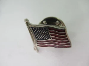 Vintage USA Flag Lapel Hat Pin antique United States of America stars and strips - Picture 1 of 3