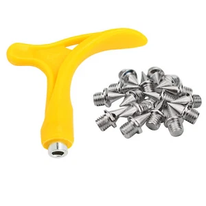 48Pcs Durable Track Spikes + Wrench tool Replacement For Athletic Shoes - Picture 1 of 7