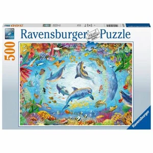 Ravensburger 500 Piece Jigsaw Puzzle Cave Dive - Dolphins - New & Sealed - Photo 1/1