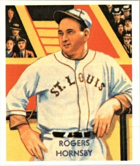 (50) ROGERS HORNSBY 1935 National Chicle Card #44 Reprints CARDINALS - Image 1 of 2