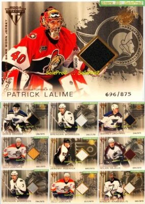 100++ PACIFIC TITANIUM 2003 AUTHENTIC GAME JERSEY /170 /875 LOT U PICK FROM LIST - Image 1 of 2