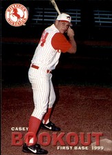 1999 Billings Mustangs Grandstand #1 Casey Bookout Stroud Oklahoma Baseball Card