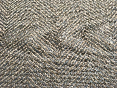 Lee Jofa Herringbone Tweed Upholstery Fabric Marita Weave Cadet 4.6 yd 2012126-5 - Image 1 of 2