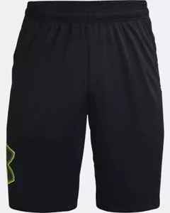 Under Armour - Men's UA Tech™ Graphic Shorts - Black / High Vis Yellow Mens XXL - Picture 1 of 6