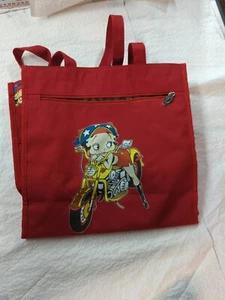 Betty Boop gefütterte Canvas Beuteltasche Motorrad Handtasche - Fleischer Studio - Bild 1 von 6