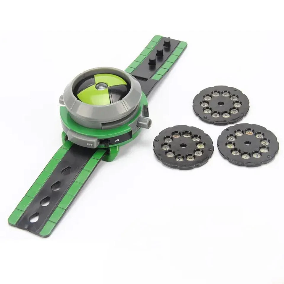 Часы BEN 10 Ten Projector Alien Force Omnitrix Illumintator браслет с 3 дисками - Изображение 1 из 4